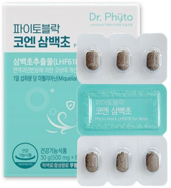 닥터파이토 파이토블락 코엔삼백초 LHF618, 60정, 1개