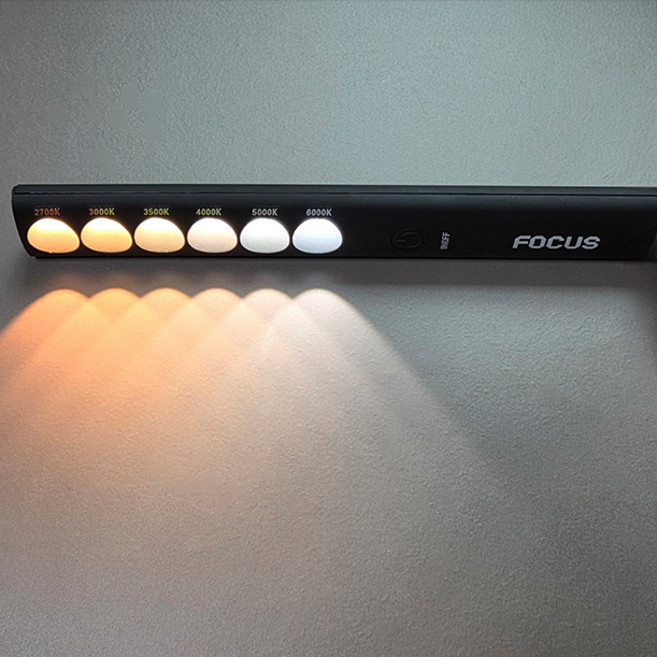 컬러바 LED 포터블CCT 4W 휴대용 조명색상체크 인테리어조명 C타입, 1개, 블랙