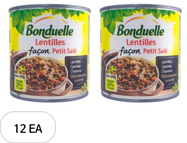 봉듀엘 렌틸콩통조림, 400g, 12개