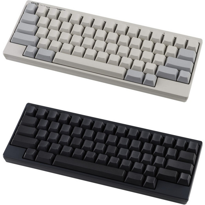해피해킹 HHKB Professional HYBRID 키보드, 블랙, 화트, 무각인 영어 배열 화이트