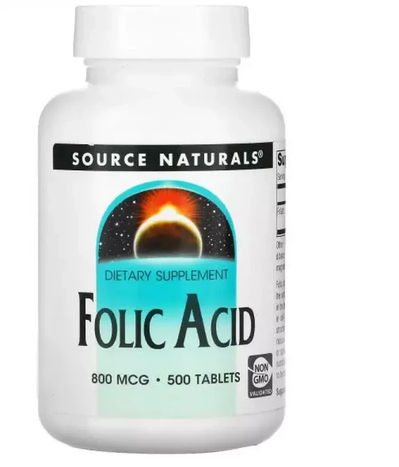 소스내추럴스 엽산 Folic Acid 800mcg 500정