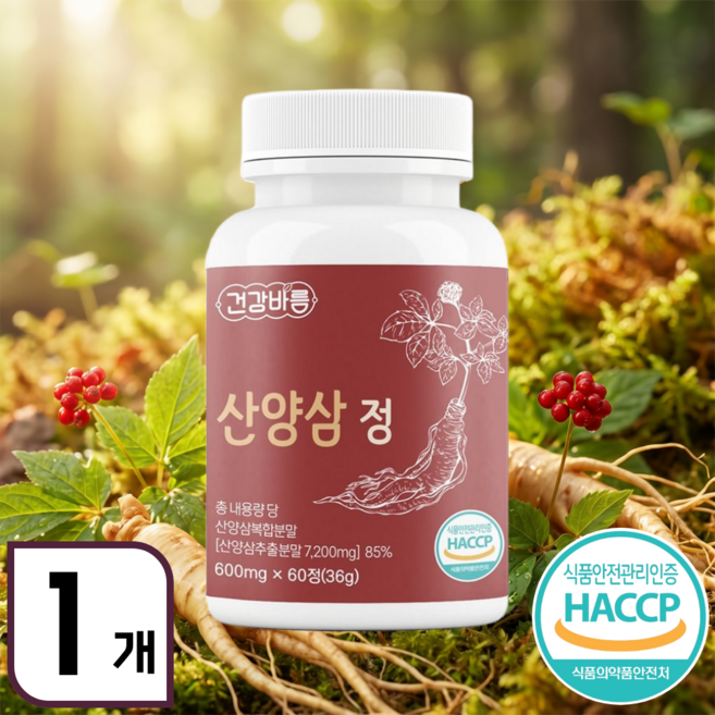 온바디핏 산양삼 추출분말 정, 60정, 1개