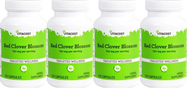 비타코스트 레드 클로버 블라썸, 4팩, 120정 - 쿠팡
