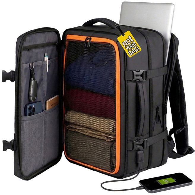 배샵 여행용 대용량 확장형 백팩