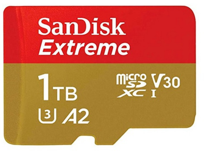 SanDisk Extreme 1TB A2 V30 UHS-I U3 microSD GoPro 專用 記憶卡, 1個