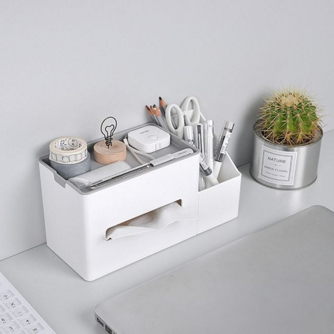 다기능 펜 티슈 수납 테이블 케이스 홀더 8700EA 1(EA)