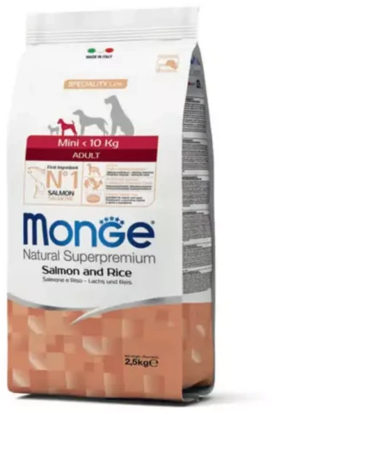 [DOG]몬지 내추럴 슈퍼프리미엄 미니 어덜트 연어와 쌀 2.5kg / 단일단백질, DOG몬지 내추럴 슈퍼프리미엄 미니 어덜트 연어와 쌀, 1개, 연어