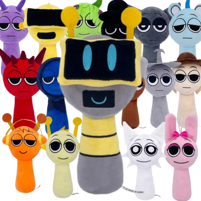 스프런키 인형 sprunki, 1개, 16.펀봇, 20cm - 쿠팡