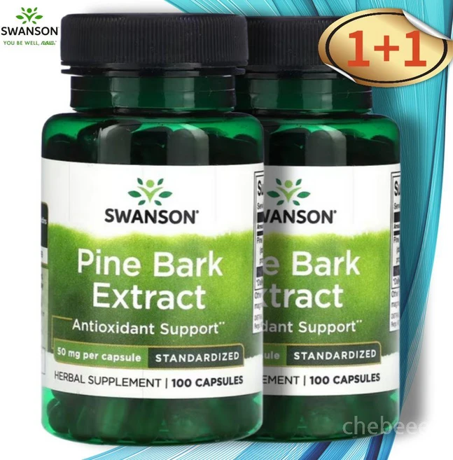 스완슨 소나무 껍질추출물 50mg 100캡슐, 100정, 2개 - 쿠팡