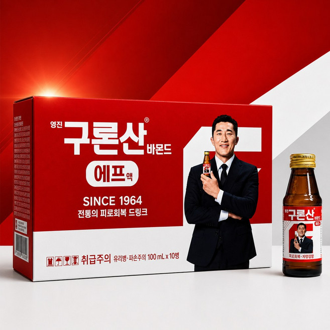 영진 구론산바몬드 에프액, 10개, 100ml