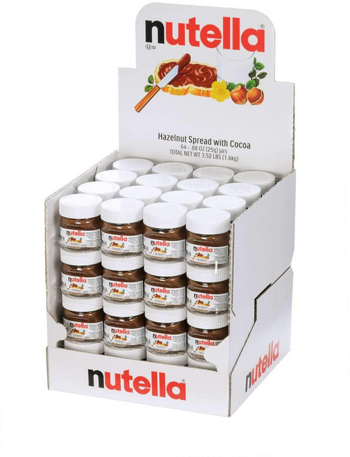 Nutella 누텔라 헤이즐럿 코코아 초코잼 꼬마 미니병 25gX64개입
