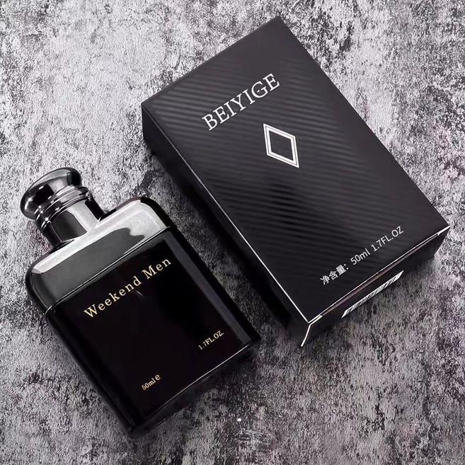 男士淡香水 古龍水 小眾新款 蔚藍香水持久, 1個, 週末黑色