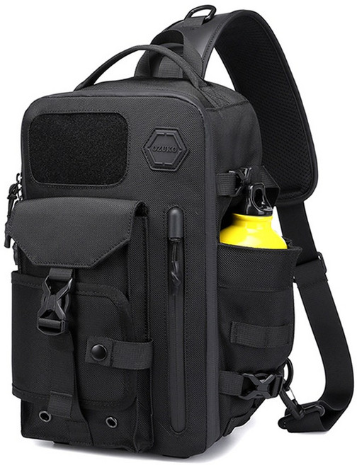 OZUKO 남자 대용량 슬링백 택티컬 밀리터리 전술 크로스백 군용 힙색 메신저백 가방