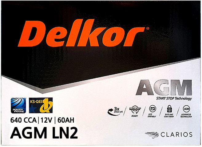 델코 AGM60 (내 차 밧데리 확인후 주문 필수) 벨로스터 올뉴모닝 더넥스트스파크 아반떼AD 아반떼CN7 프라이드 셀토스가솔린 셀토스가솔린 쏘울부스터 XM3 자동차배터리 폐반납, 1개, DF AGM60(LN2) 공구대여+폐전지 반납