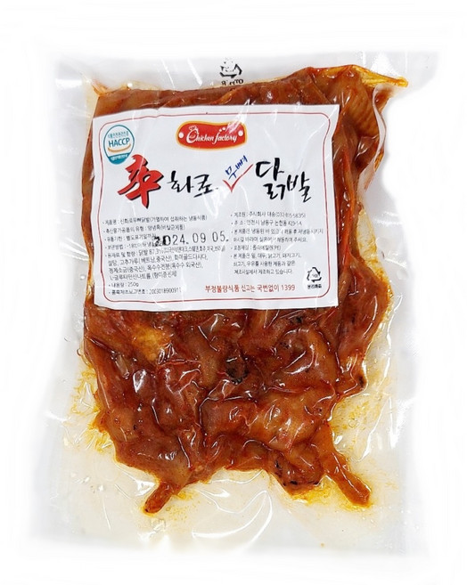 대송 신화로 무뼈불닭발 250g, 10개