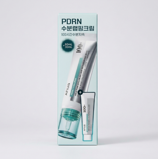 아누아 피디알엔 히알루론산 100 수분 크림 60mL 기획 (+30mL), 1개, 90ml