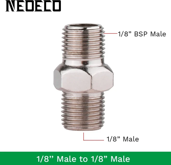 전문 7pcs 에어 브러시 어댑터 키트 피팅 커넥터 세트 압축기 호스 변환 플러그 1/8 "1/4" BSP Male Femal, 05 Adapter5