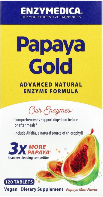 매우편하고 Enzymedica Papaya Gold 파파야 민트 120정 끝내주게잘나가는상품, EnzymedicaPapayaGold파파야민트120정 - 쿠팡