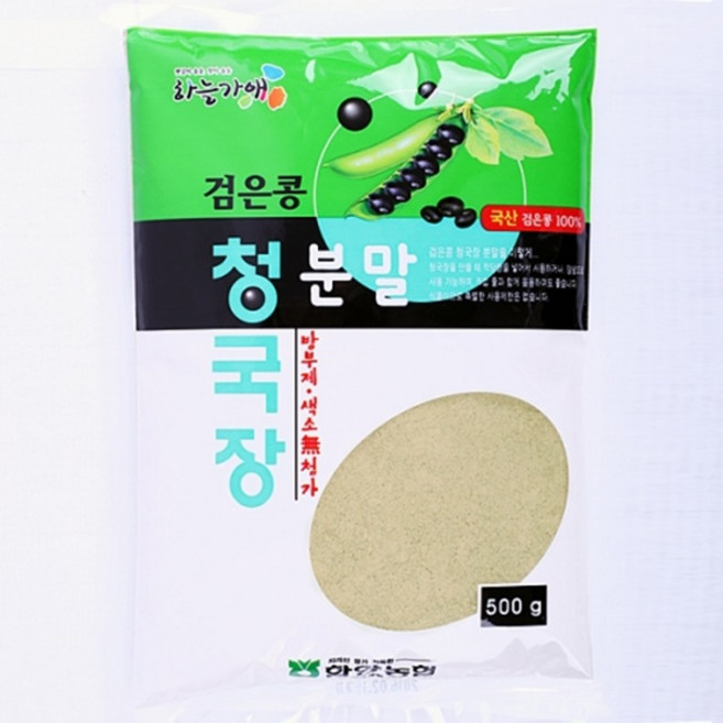 [함양농협] 하늘가애 검은콩 청국장 분말, 500g, 팩형, 1개