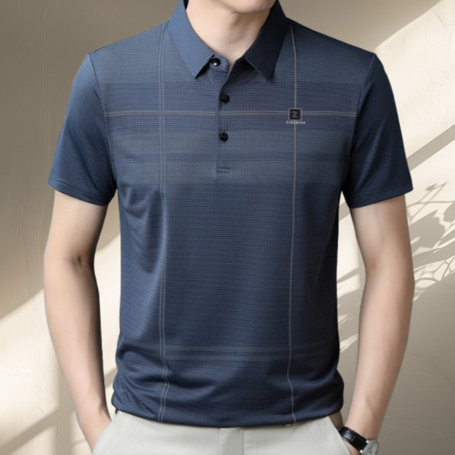 코엑티 중년 남성 여름 쿨소재 카라 반팔티