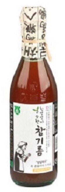 친정엄마 당일착유 저온압착 참기름 350ml 1개 통참깨 100%, 1세트