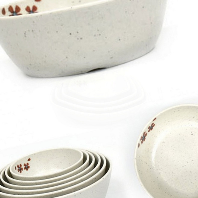 대접 멜라민 한정식 국그릇 동치미그릇 업소용 11.9cm, 1개, 2호