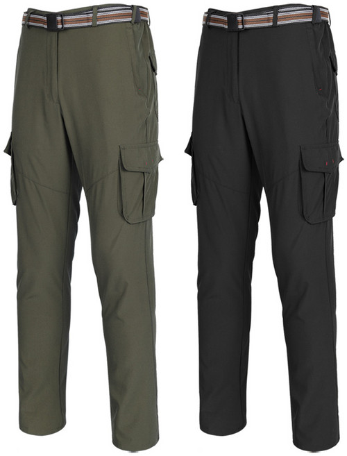 [이지바이] (1+1) 남성 카고 바지_~44 빅사이즈 까지 직진남 고밀도 원단 스판 작업복 배달 멀티 카고 벨트 바지