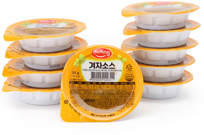 [델링] 겨자소스 10개 묶음, 30g