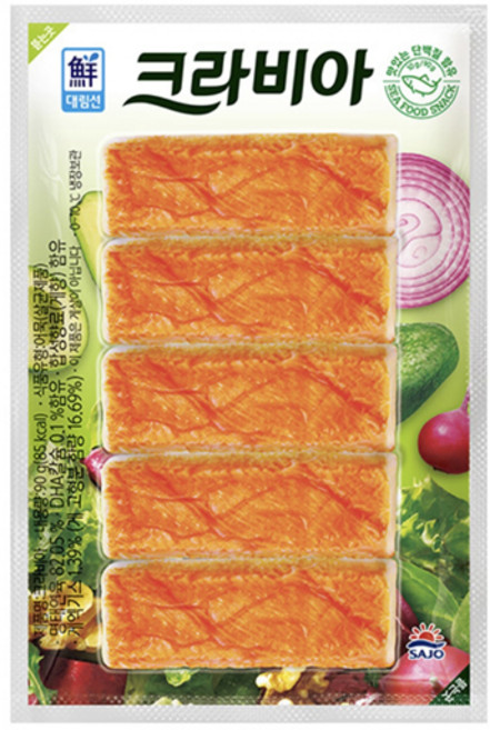 사조 대림선 크라비아 맛살, 90g, 12개