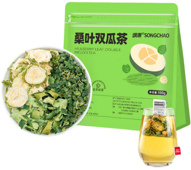상엽 동과피 여주 차 삼각티백, 8개, 30개입, 5g