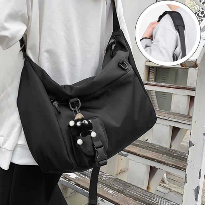 누잇 어깨가 편한 남녀공용 크로스백 노트북가방 여행 메신저백