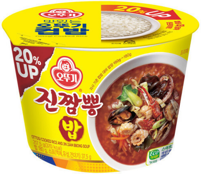 오뚜기 컵밥 진짬뽕밥 217.5g 12개
