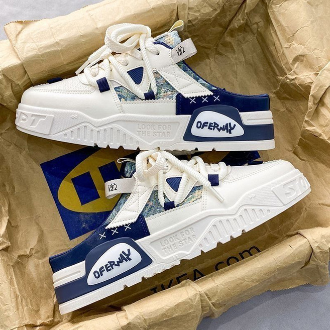 티류으스 남성 여름 뮬 운동화 블로퍼 캐주얼 반슬리퍼 끈 있는 신발 데일리 신발 ZH