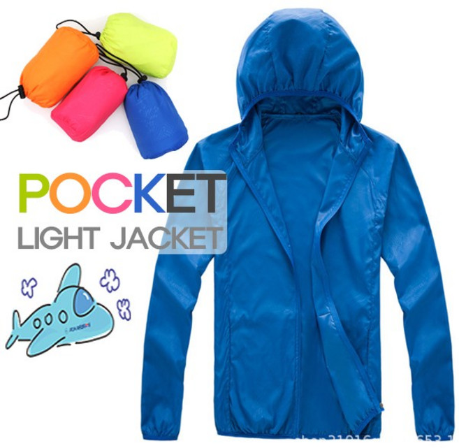 (주)삼오레포츠 포켓 라이트자켓 남녀공용 바람막이 점퍼 간절기 경량