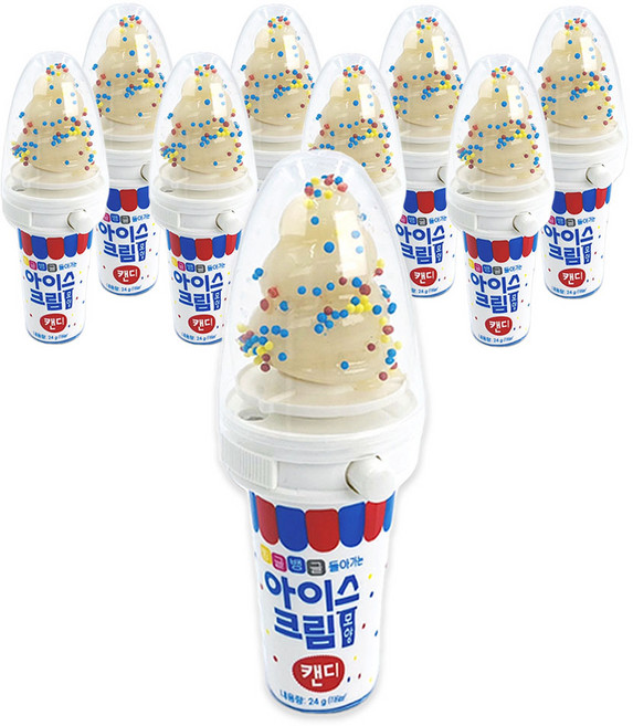 아이스크림 모양 캔디, 24g, 9개