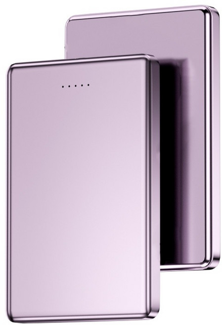 LC科技 超薄無線行動電源, 紫色,5000mAh