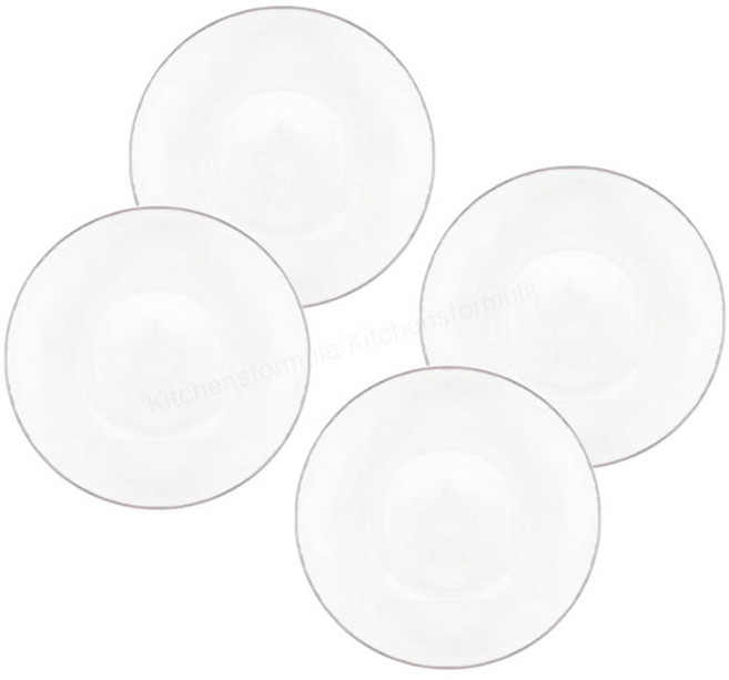 렐리아 내열유리 컵받침, 4개, 투명