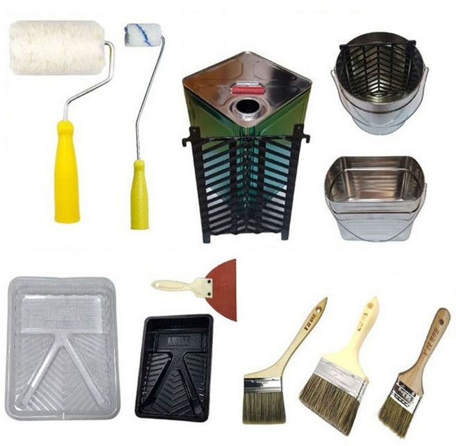 페인트 용품 75개 품목 로라 고급붓 작업복 마스킹 커버링 테이프 장갑, 1개