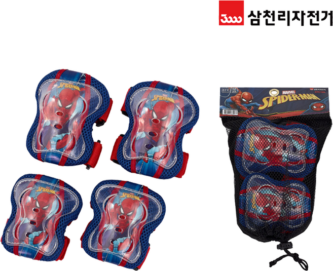 스파이더맨 보호대 킥보드 자전거 안전용품 보호장비 SPS150L, 1개