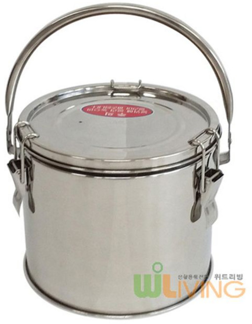 스텐 A형 보온보냉 이중국통 8호(8L) 국20인분 업소용물통 bsp*59069tz, 몸통양쪽 손잡이, 본상품선택, 본상품선택, 1개