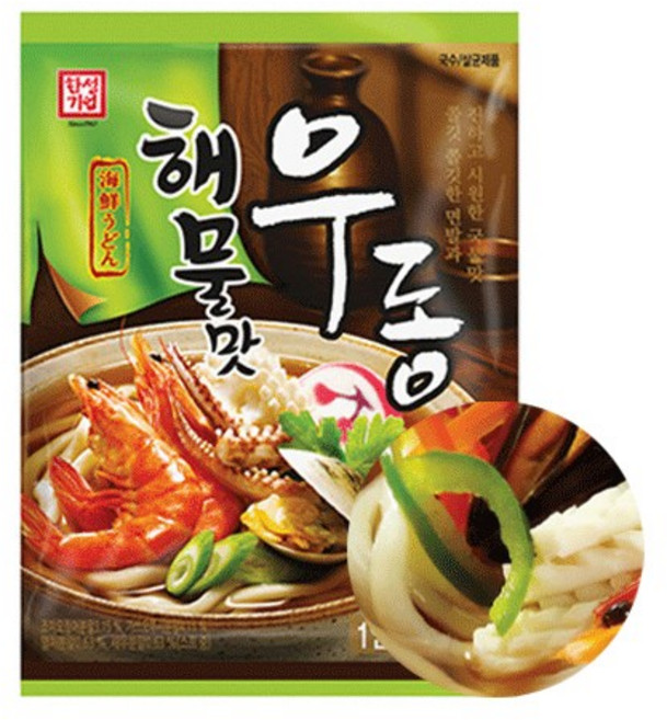 [다만세푸드] 한성 해물맛 우동(1인분) 211.5g x 4개 해물우동