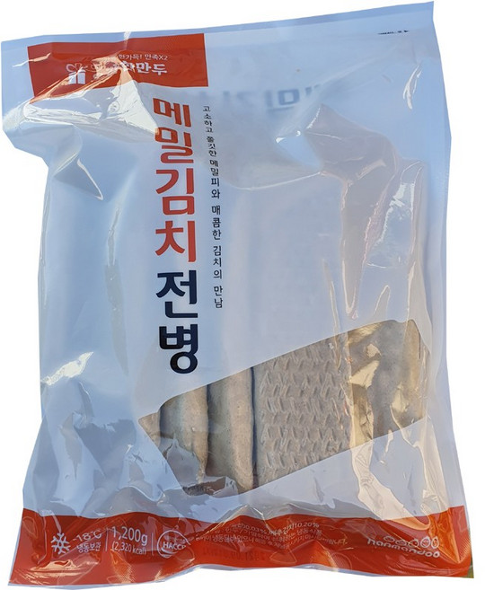한만두 메밀김치전병 고소하고 매콤한 메밀전병, 1.2kg, 1개