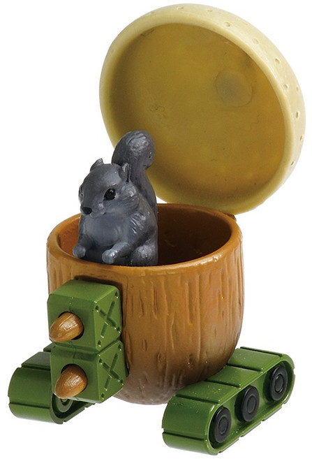 橡實坦克 轉蛋 蛋樂寶 扭蛋, 1個, 黑花栗鼠 砲彈車