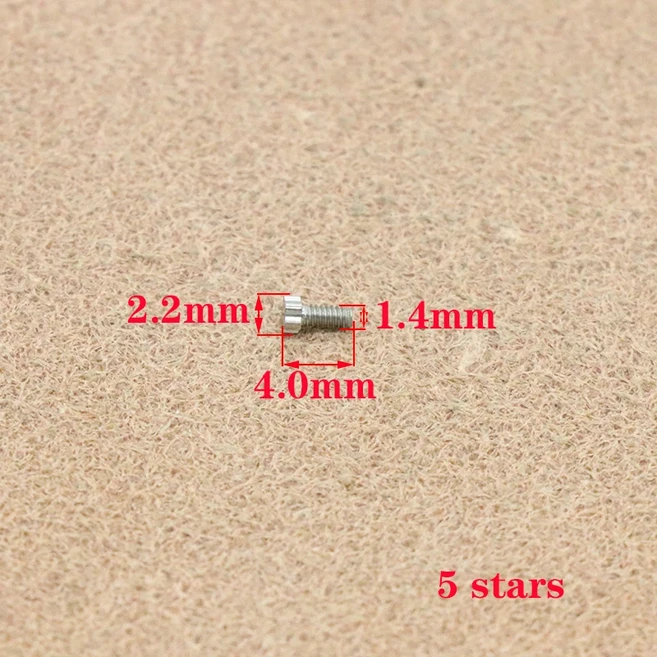 RICHARD MILLE 시계 RM1152 하단 뒷면 커버 링 스트랩 나사용 2PCS 4/5개의 뾰족한 별 나사, 06 5stars 3