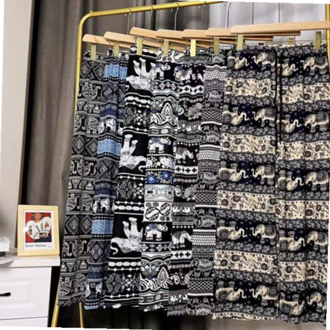 휴가팬츠 여름 태국 코끼리 바지 쿨팬츠 와이드밴딩