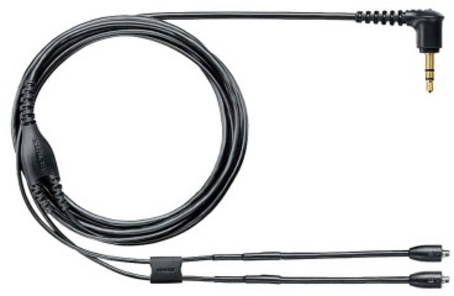 (SHURE) 슈어 EAC64 (이어폰 분리형 별매 케이블 162cm)(삼아 ), EAC64BKS(블랙)