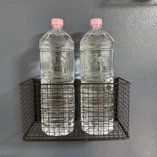 세탁기 현관문 대형 다용도 자석선반 2종, 블랙, 1개