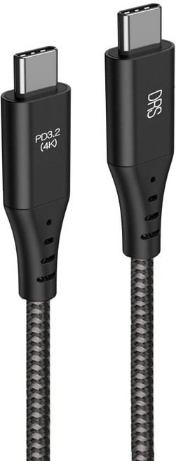 C to C PD3.2 고속 충전 케이블3M, 1개, 블랙, 1.2m