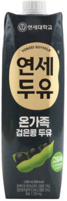 연세두유 고소한두유 검은콩두유1000mlx1팩 고칼슘두유, 1L, 12개