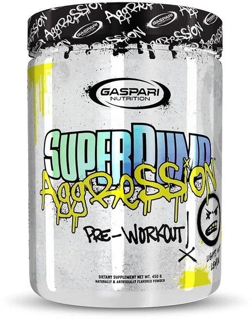 Gaspari Nutrition SuperPump Aggression Pre-Workout: 에너지 집중력 지구력 및 회복 크레아틴 및 카페인 포함 (40/20 인분 그, 그리즐리 젤리, 360g - 쿠팡